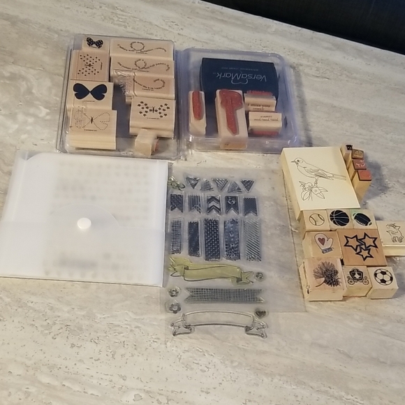 Assorted Scrapbooking Stamp Lot - Picture 1 of 9